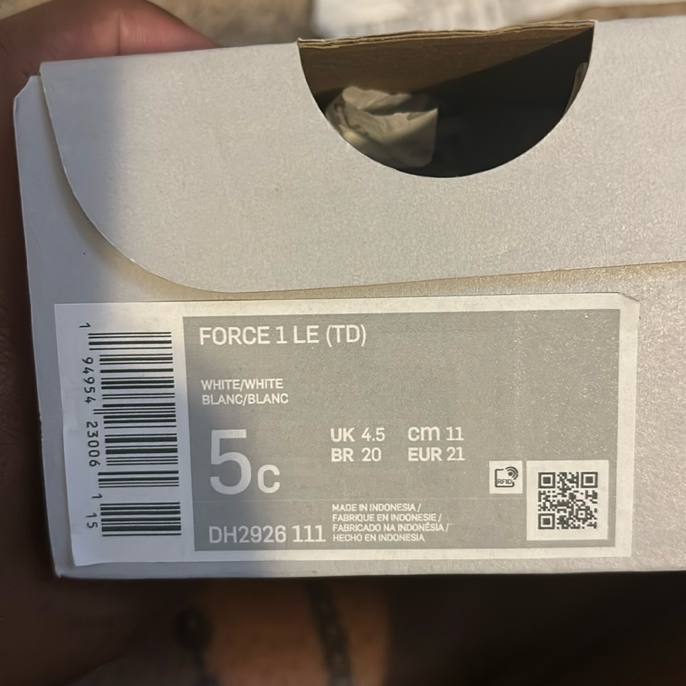 Air Force 1 designed with studs worn once sz 5C